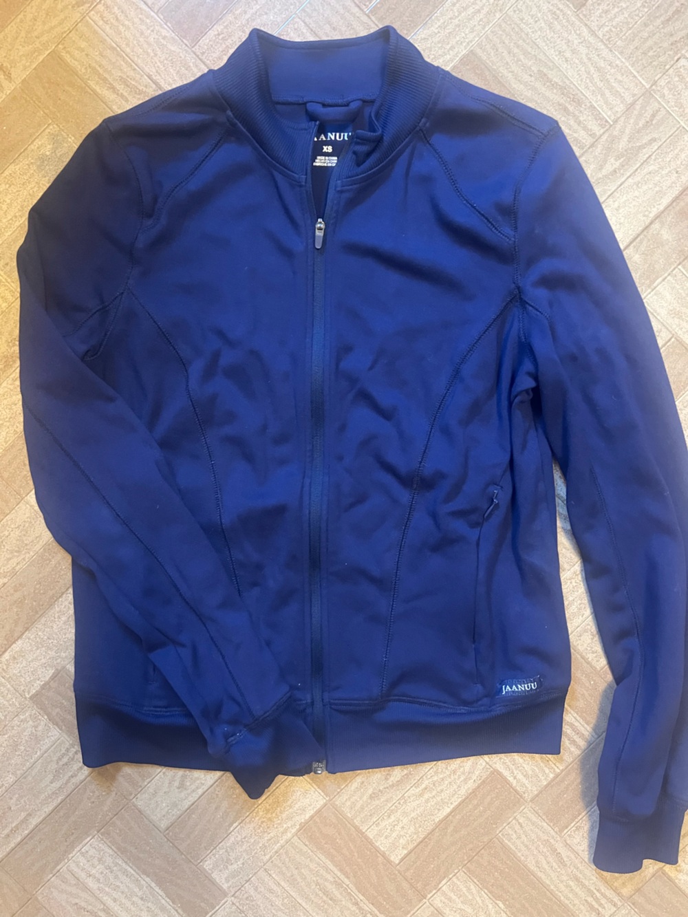 Jaanuu Scrub 3 Piece Set Navy Blue Top xxs, Jacket xs, Joggers xs - Picture 4 of 8